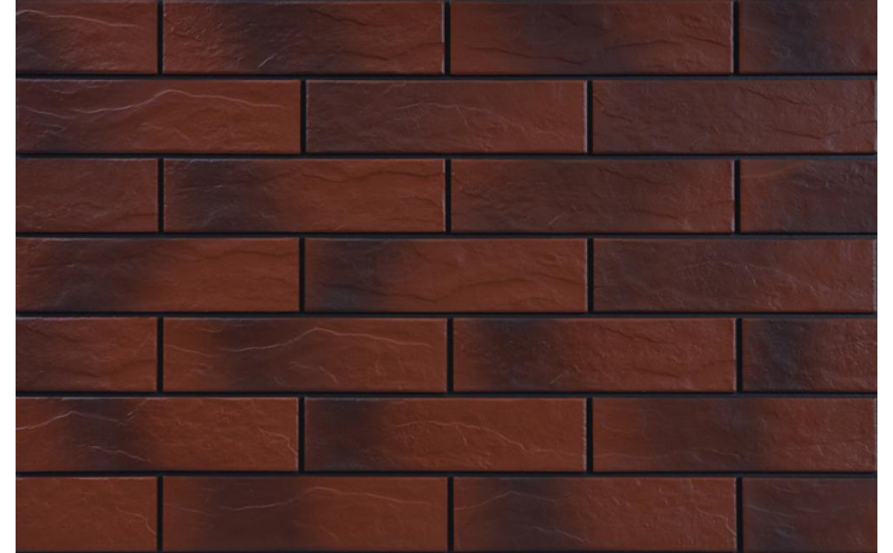CERRAD Клінкерна плитка - Burgund Plytka Elewacyjna Rustykalna Cieniowana — клінкерна фасадна плитка Польща