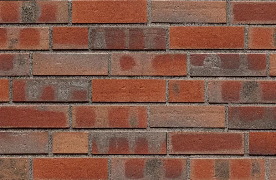 ABC Klinkergruppe 8105 Emden rot-bunt Kohlebrand genarbt-besandet — клінкерна цегла Німеччина